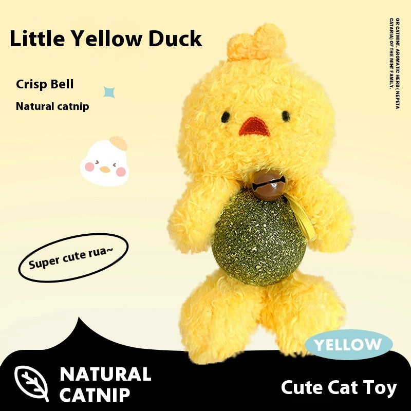 Catnip Ball Cat Toy Cat Molar Creative Little Doll Kittens Self-Hi Relieving Stuffy Bite Plush Bell Toy