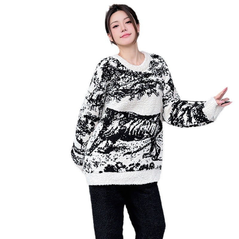 Fløjl Ink Jungle Pyjamas Dame Løs