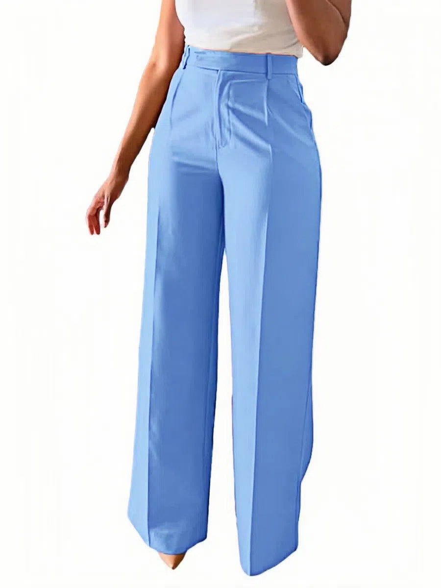 Women's High Waist Straight-leg Wide-leg Pants