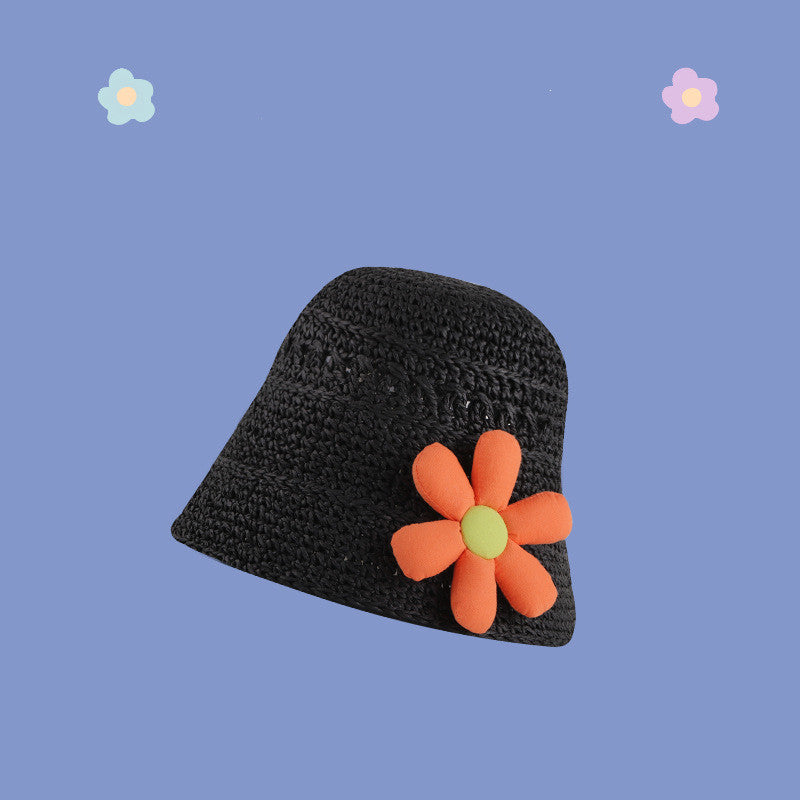 Sun Hat Women's Handmade Grass Sunscreen Net