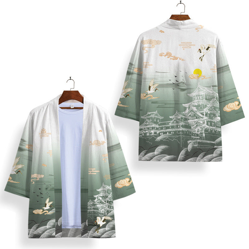Ny Sommer 3D-printet retro cardiganjakke