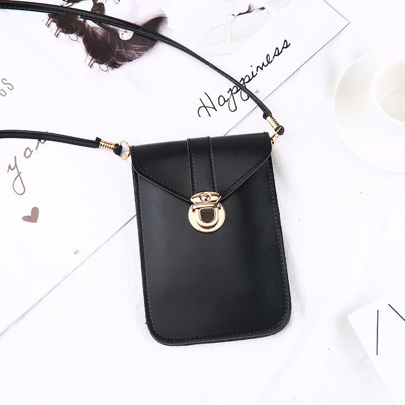Korean double-layer retro phone bag