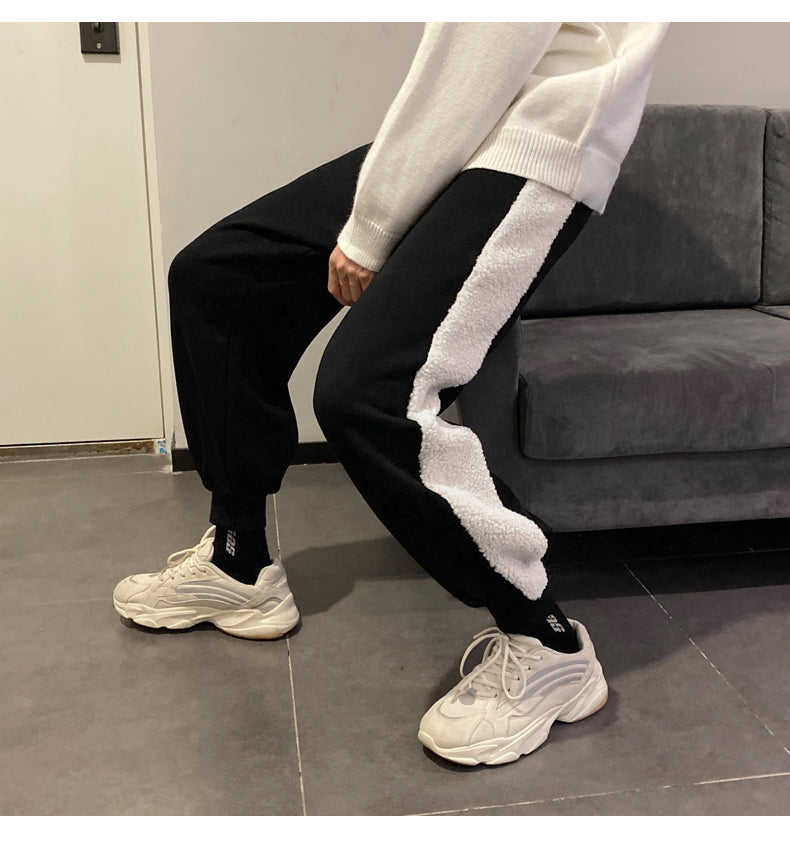 Cashmere straight student casual pants