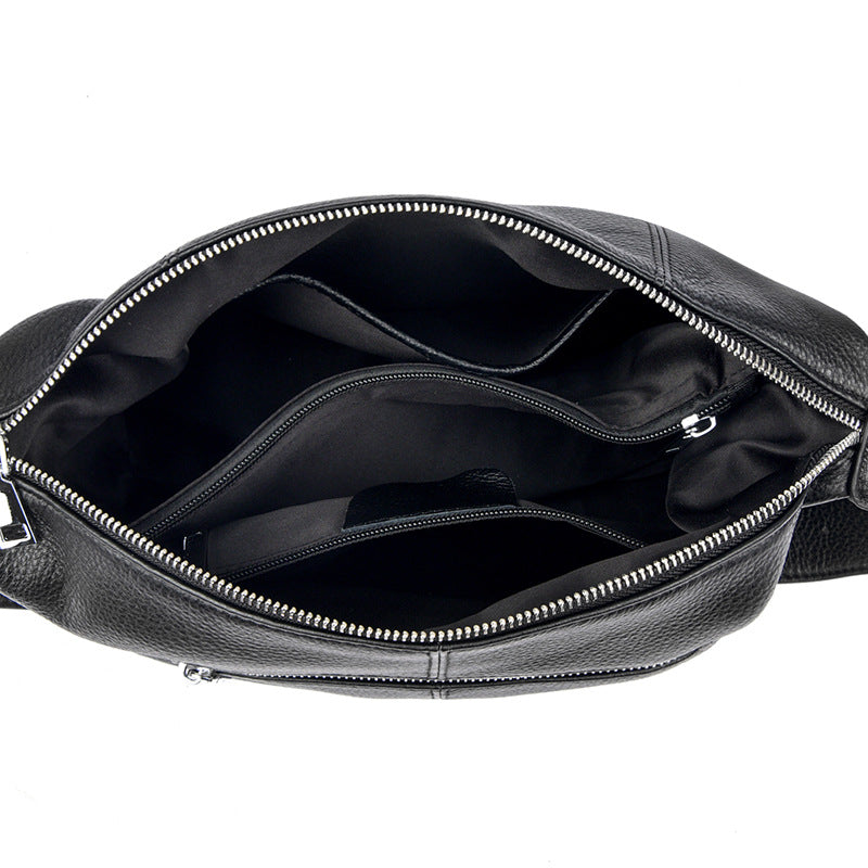 Full-grain Leather Large-capacity Crossbody Bag