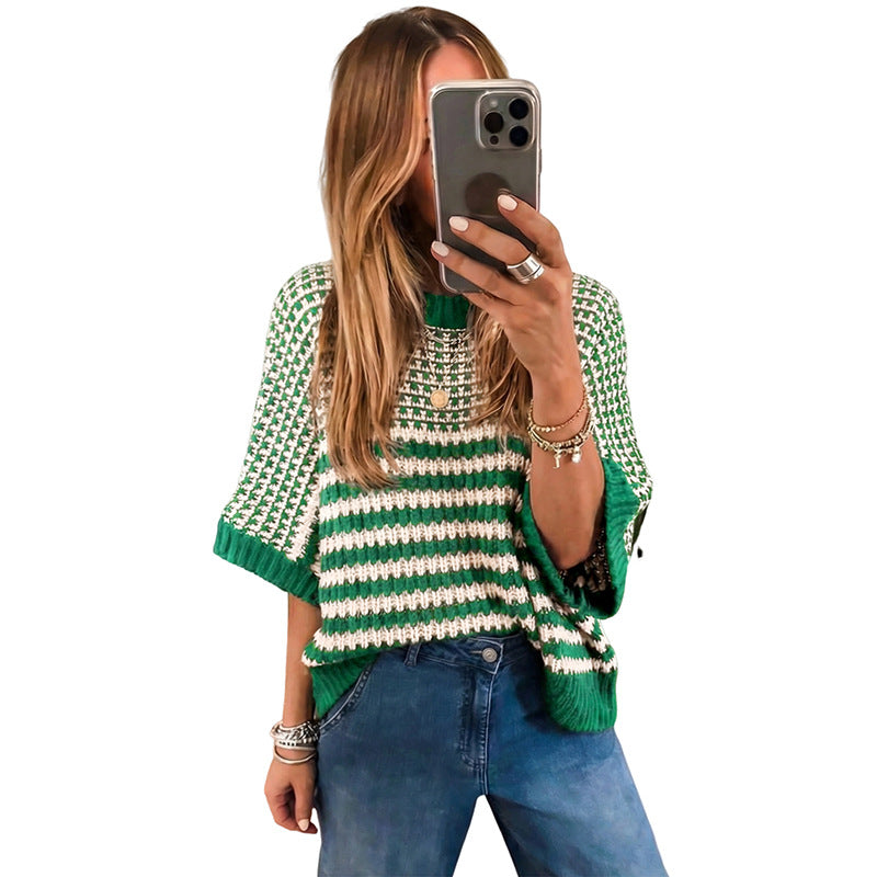 Womens Crew-neck Sweater A Stylish Versatile And Relaxed-fit Top