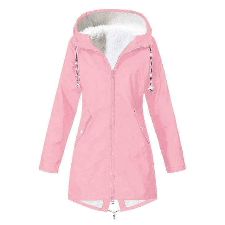 Cotton-padded Clothes Waterproof Windproof Fleece Padded Coat