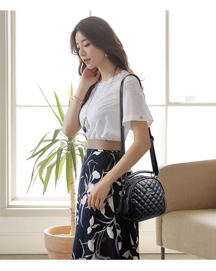 Alsidig skuldertaske Ins Net Rød Diamant Crossbody