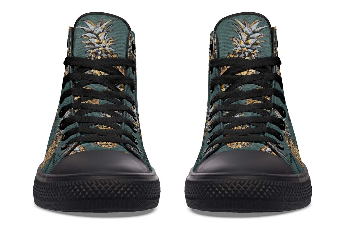 Men's And Women's Fashion Color Printing High-top Canvas Shoes