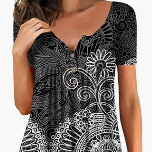 Women's Printed 3D Summer T-shirt