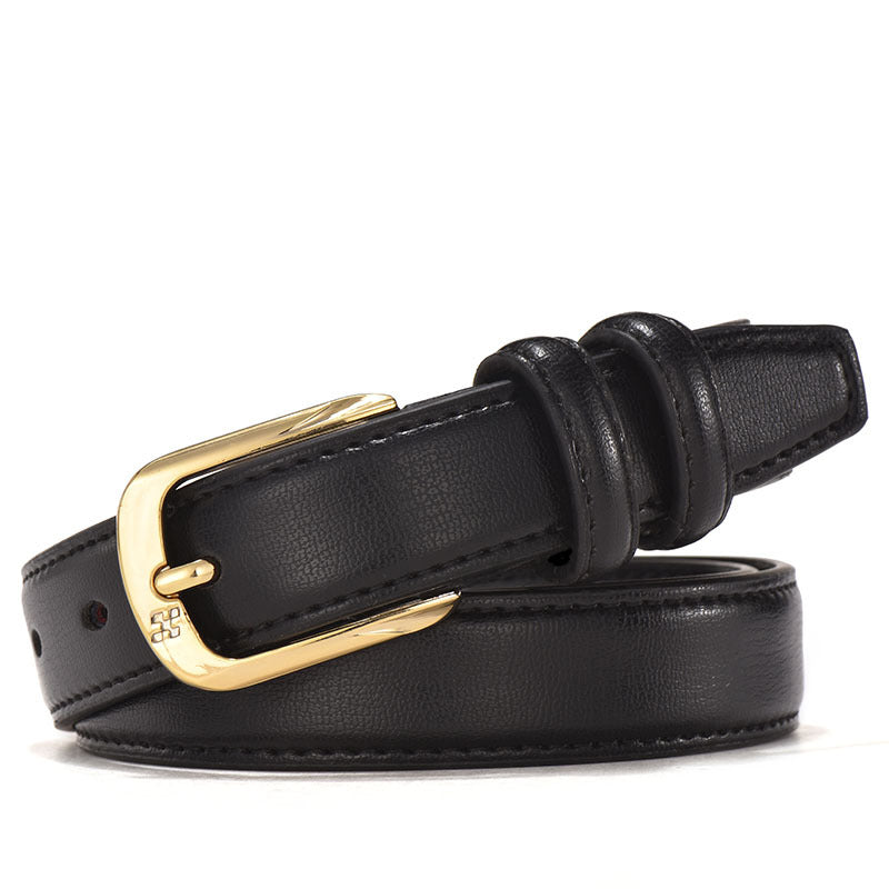 Retro Women's Fashion Double Ring Buckle Waist Seal
