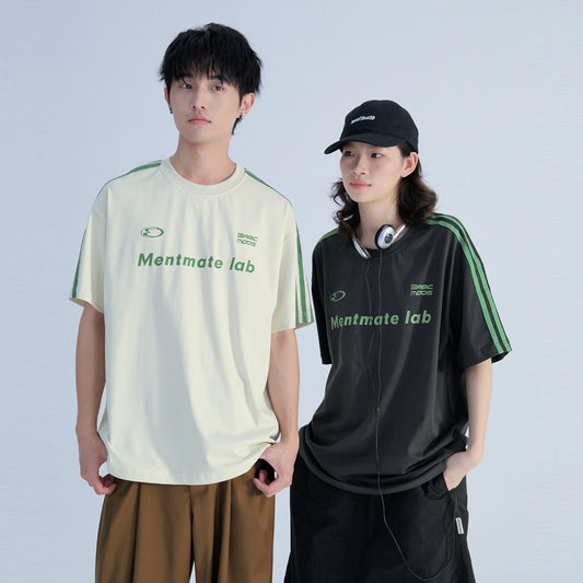 Sommer Sport Style T-shirt Mænd og Kvinder Unisex All-match Fritid