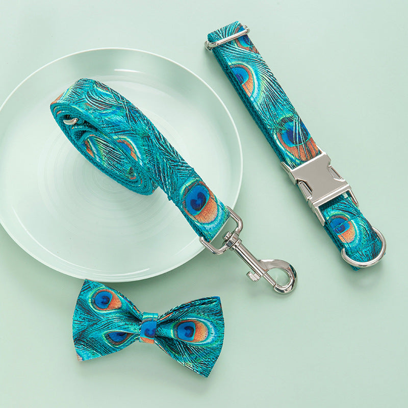Custom Lettering Dog Collar Print Personality Suit