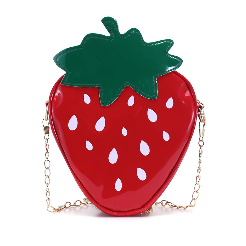 Female cartoon fruit shoulder bag