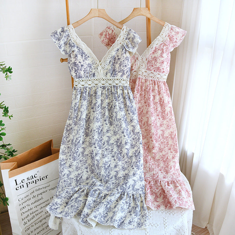 Womens Loose Breathable Cotton Camisole Dress