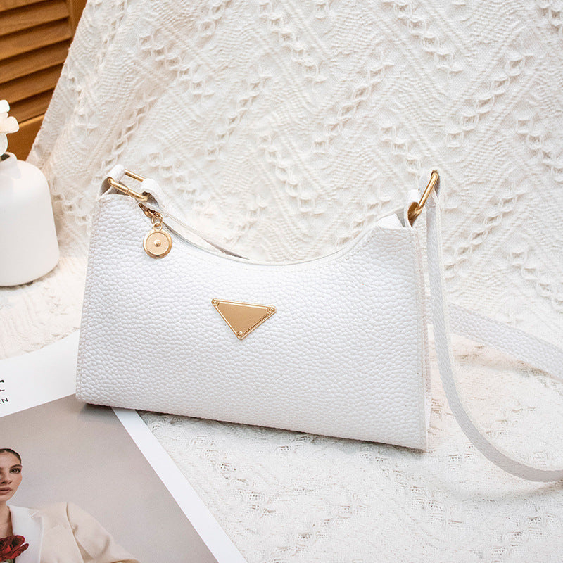 Women's Fashion All-match Lychee Pattern Shoulder Bag