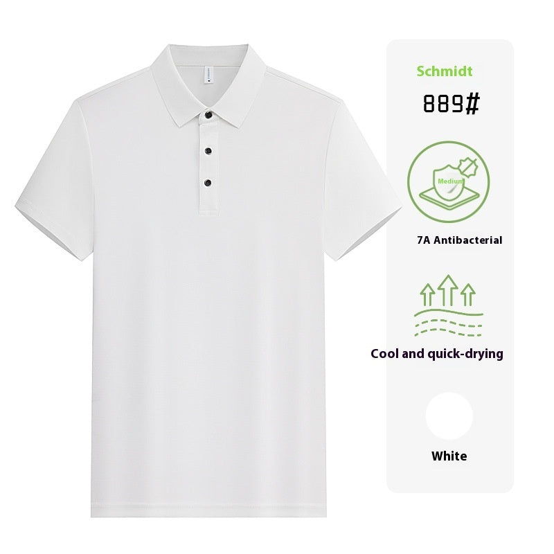 Short Sleeve Work Clothes Lapel Enterprise Embroidery Group Clothes