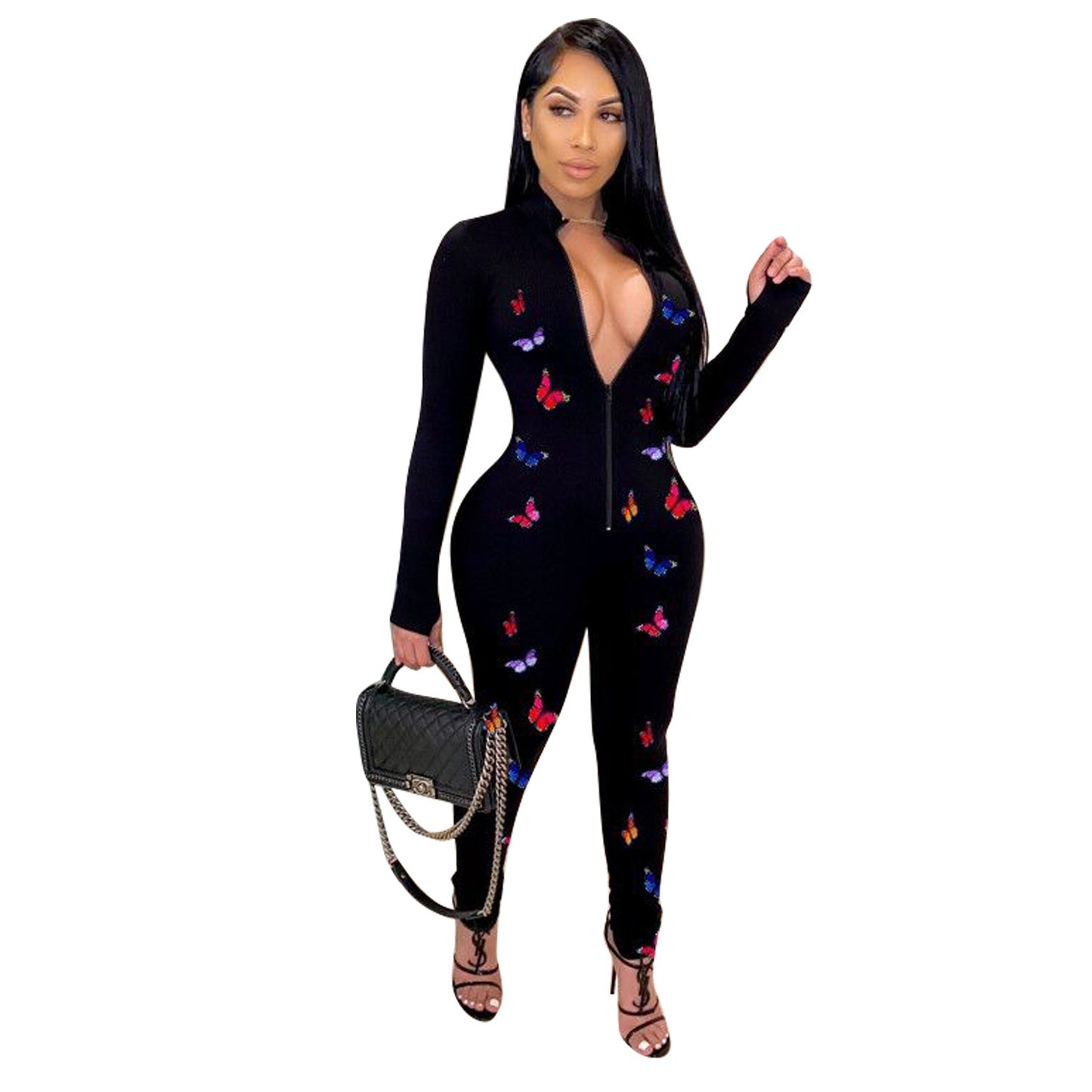Hot-selling Yoga Printed Patchwork Jumpsuit