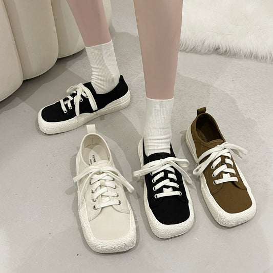 Women's Fashion Personality Lace Up Canvas Shoes