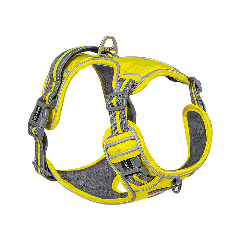Traction Strap Shock Absorption Comfortable Night Vision Reflective Pet Harness