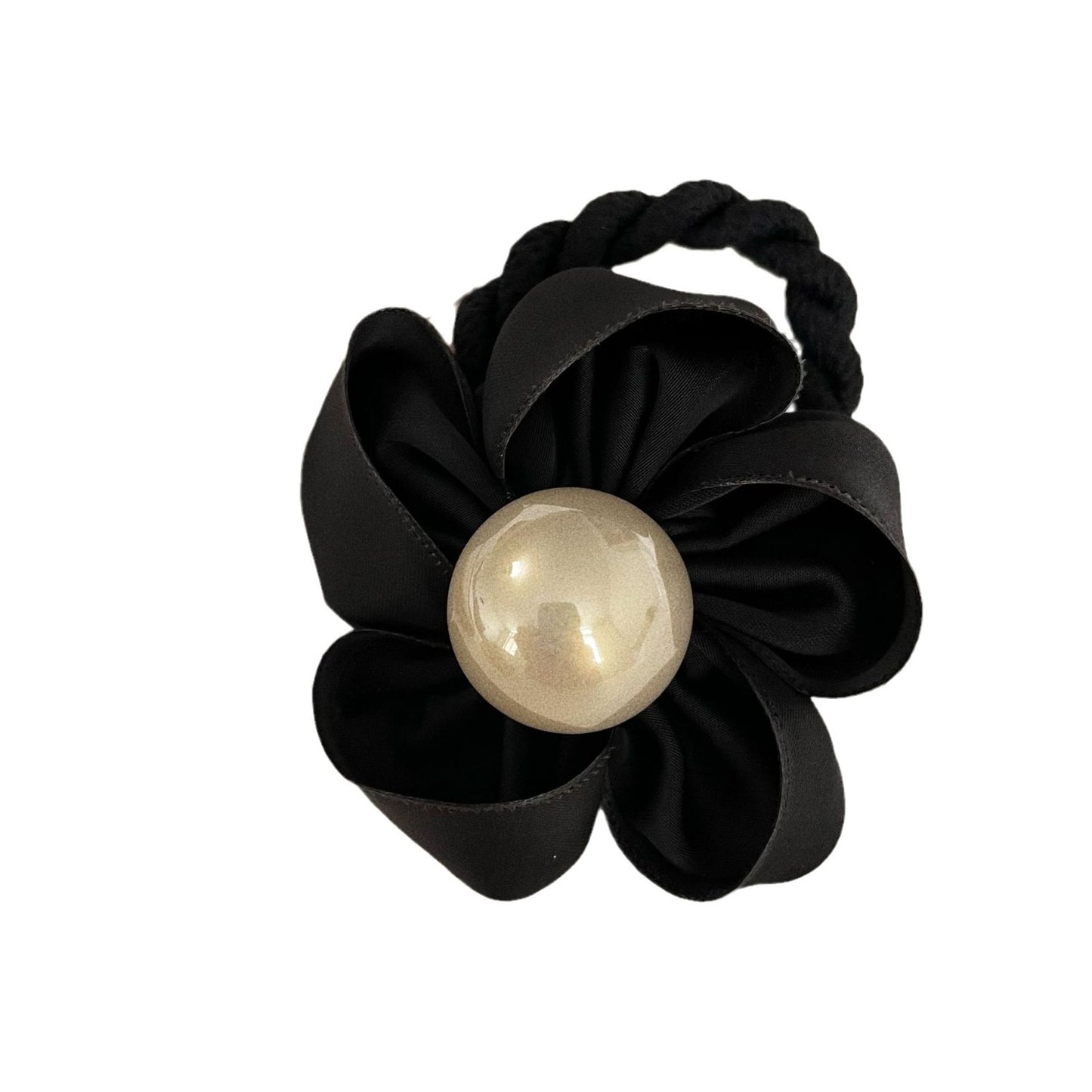 Pearl Handmade Flower Rubber Band Hair Band Simple