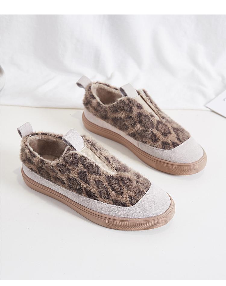 Thick-soled Personality Bread Retro Low-cut Plus Fleece Shoes Wome