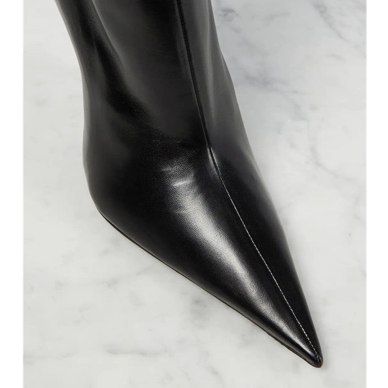 European And American New Style High-heel Pointed Toe Side Zipper