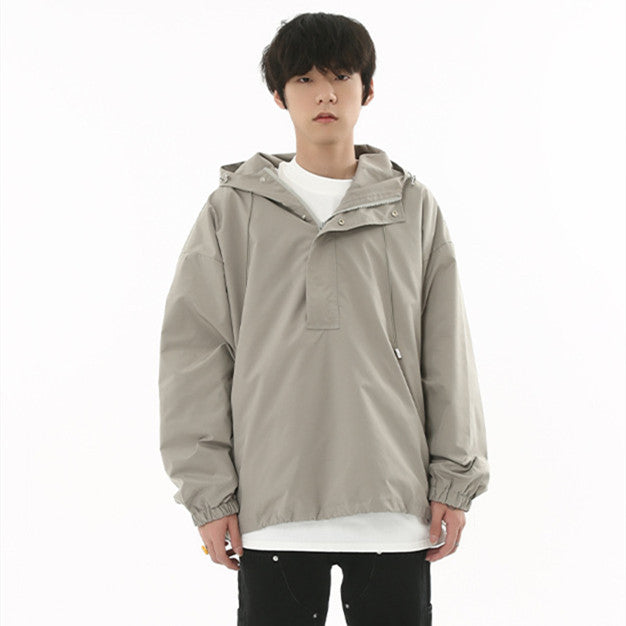 Men's Autumn New Loose Pullover Sports Sweater Coat
