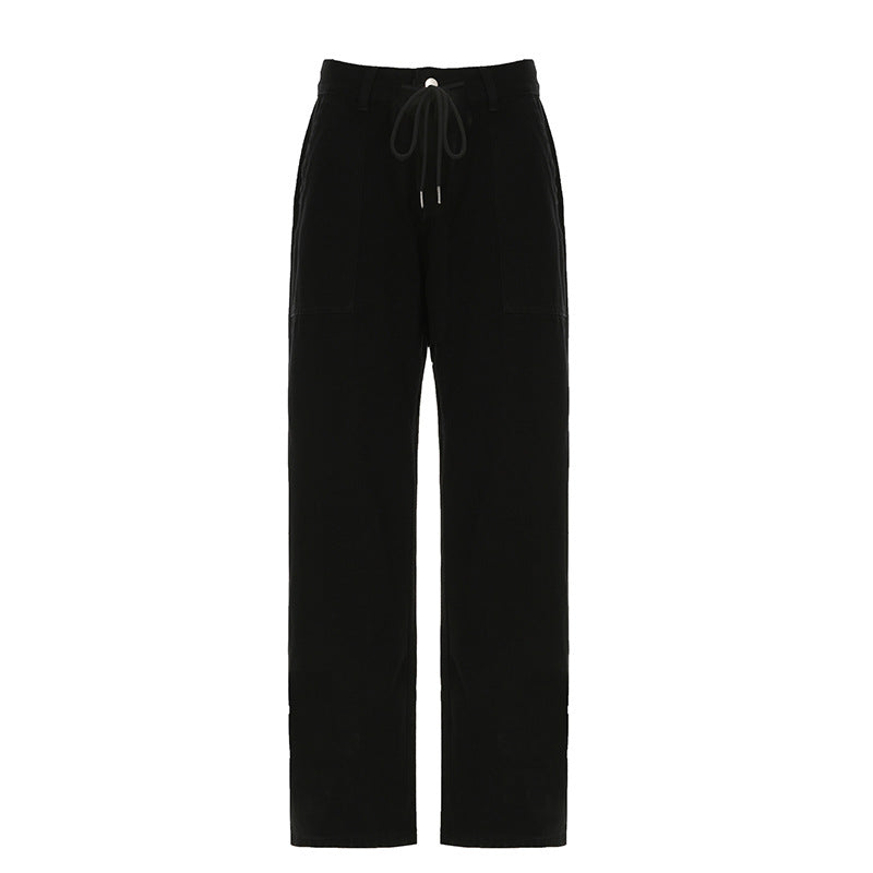 European And American High Street Ins Style Loose Wide-leg Jeans