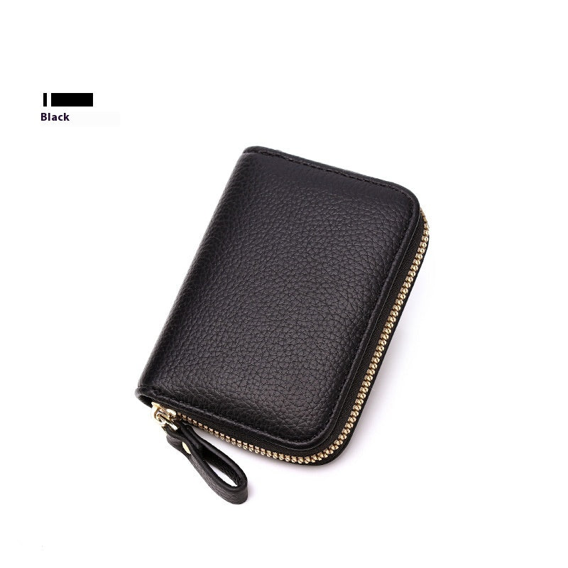 Anti-theft Swiping Expanding Card Holder Men's Ladies Card Holder Card Holder Multifunctional Zipper Small Wallet