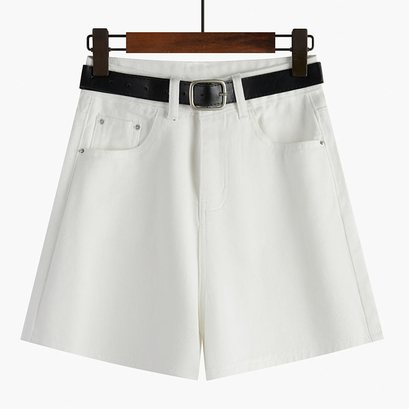 Women's High Waist Summer Retro Denim Shorts