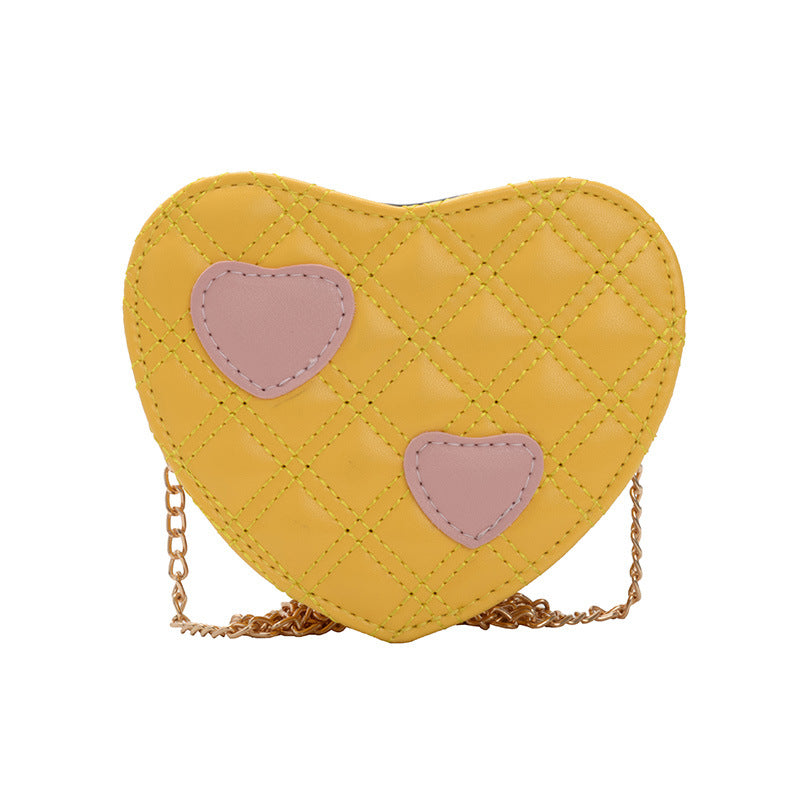 Skuldertaske til børn med hjerter (crossbody)