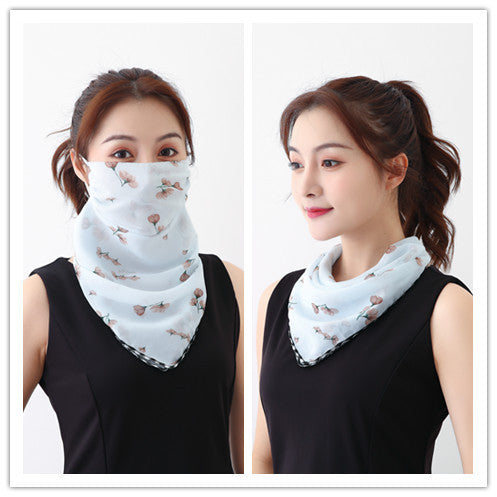 Summer outdoor riding mask driving sun shading scarf
