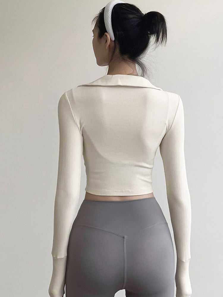 Autumn And Winter Yoga Jacket Running Quick-drying Long Sleeve