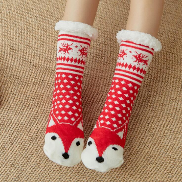Warm and thick Plush sleeping socks