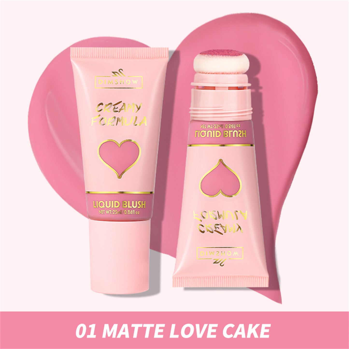 Big Head Sponge Head Velvet Skin Feeling Lip And Cheek Dual-use Moisturizing Blush