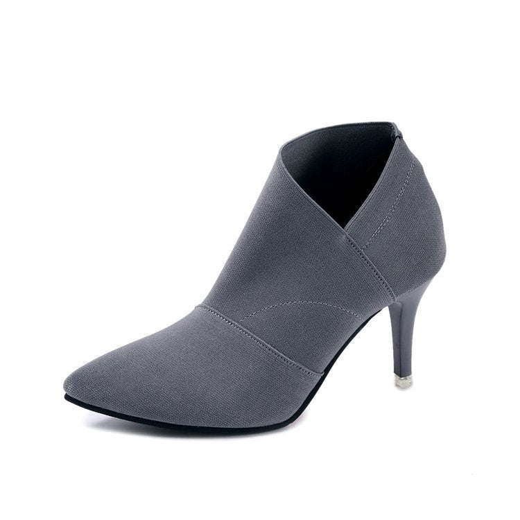 New pointed high heel boots