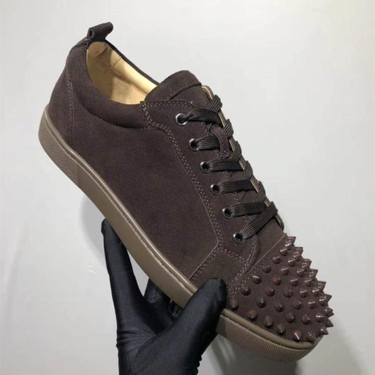 Casual couple red bottom shoes sneakers