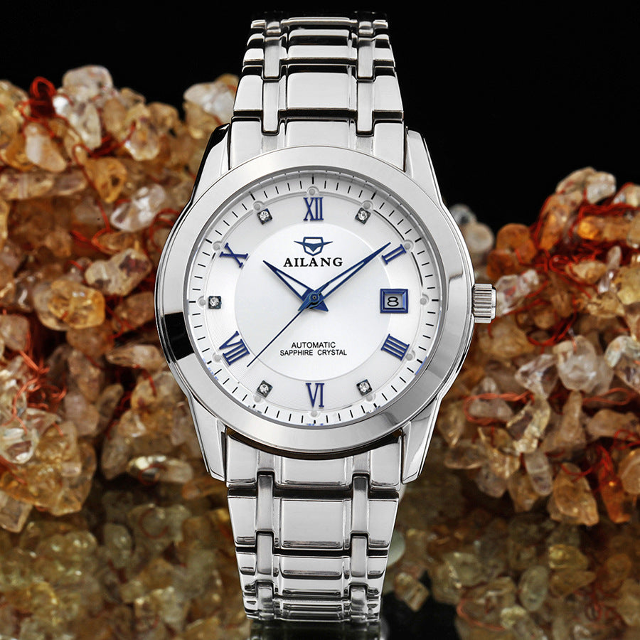 Men's Business Casual Stainless Steel Mechanical Watch