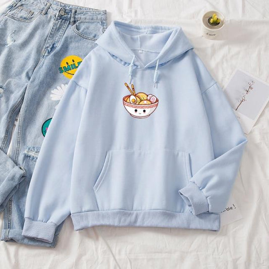 Hooded Solid Color Versatile Loose Student Hoodie Youth Casual