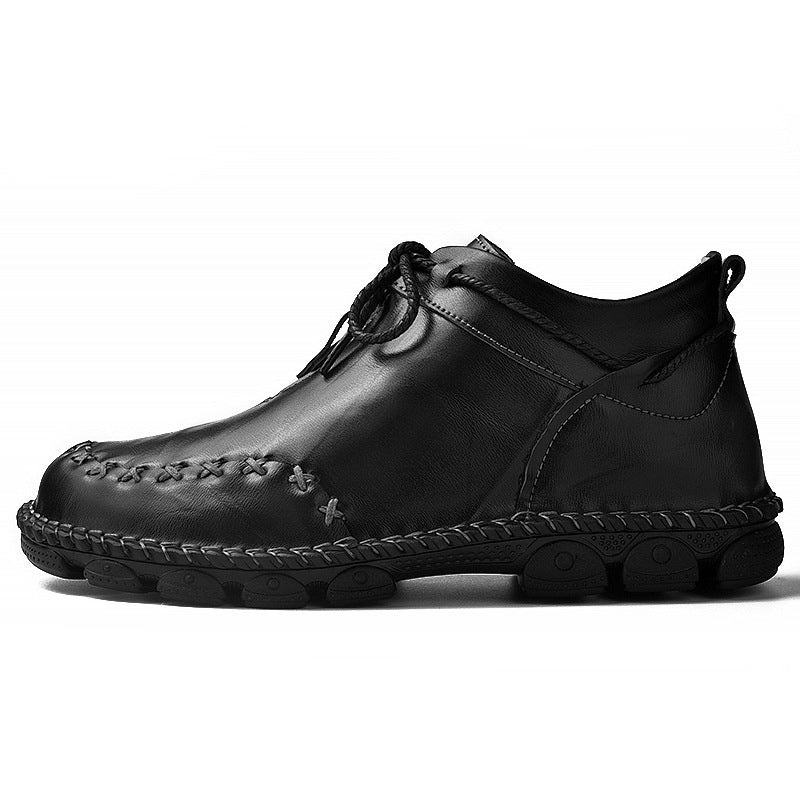 Men's Leather High Top Ankle Boots Comfortable Casual Shoes