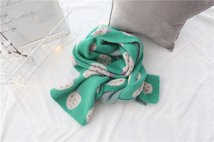 New thick woolen scarf in autumn and winter