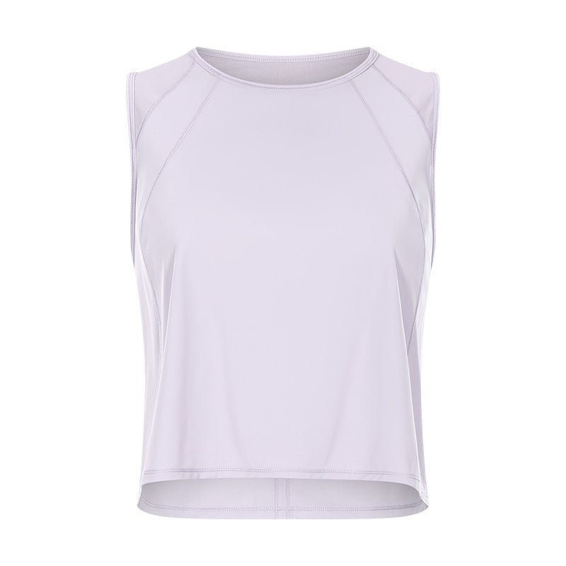 Sleeveless Vest Cropped Short Sexy Back Hollow-out Quick-drying Breathable Sports Casual Yoga Clothes
