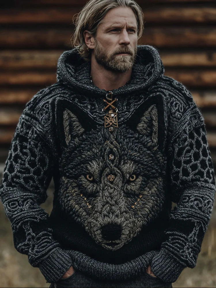 Womens European And American-Style AutumnWinter Printed Hoodie With Graphic Print