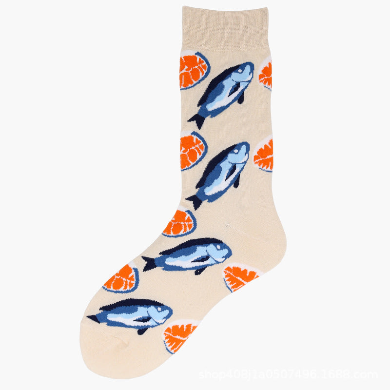 Mid-calf For Fall And Winter Long Cotton Socks