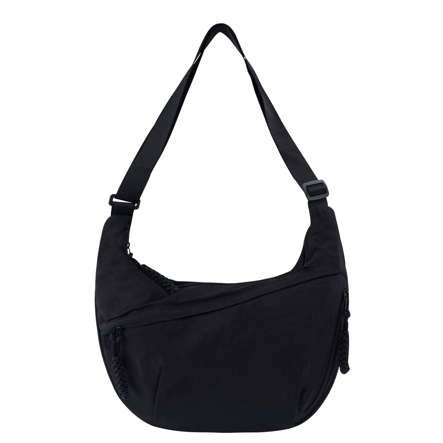 Womens Simple High-Capacity Nylon Crossbody Bag