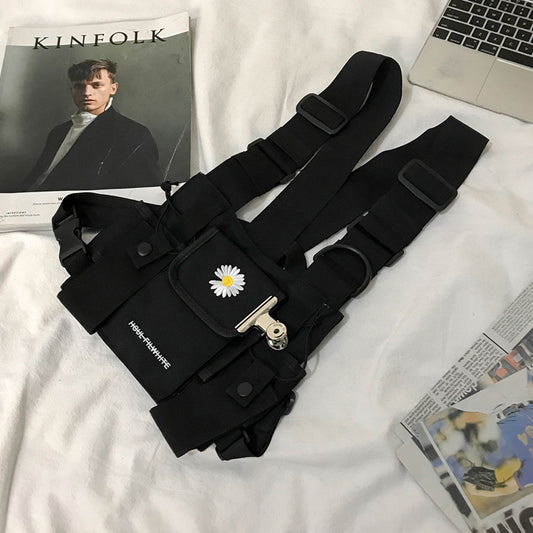 Men's Street Hip-hop Vest Small Backpack