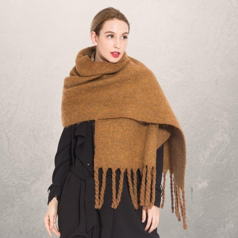 Autumn and winter scarf warm tassel ladies
