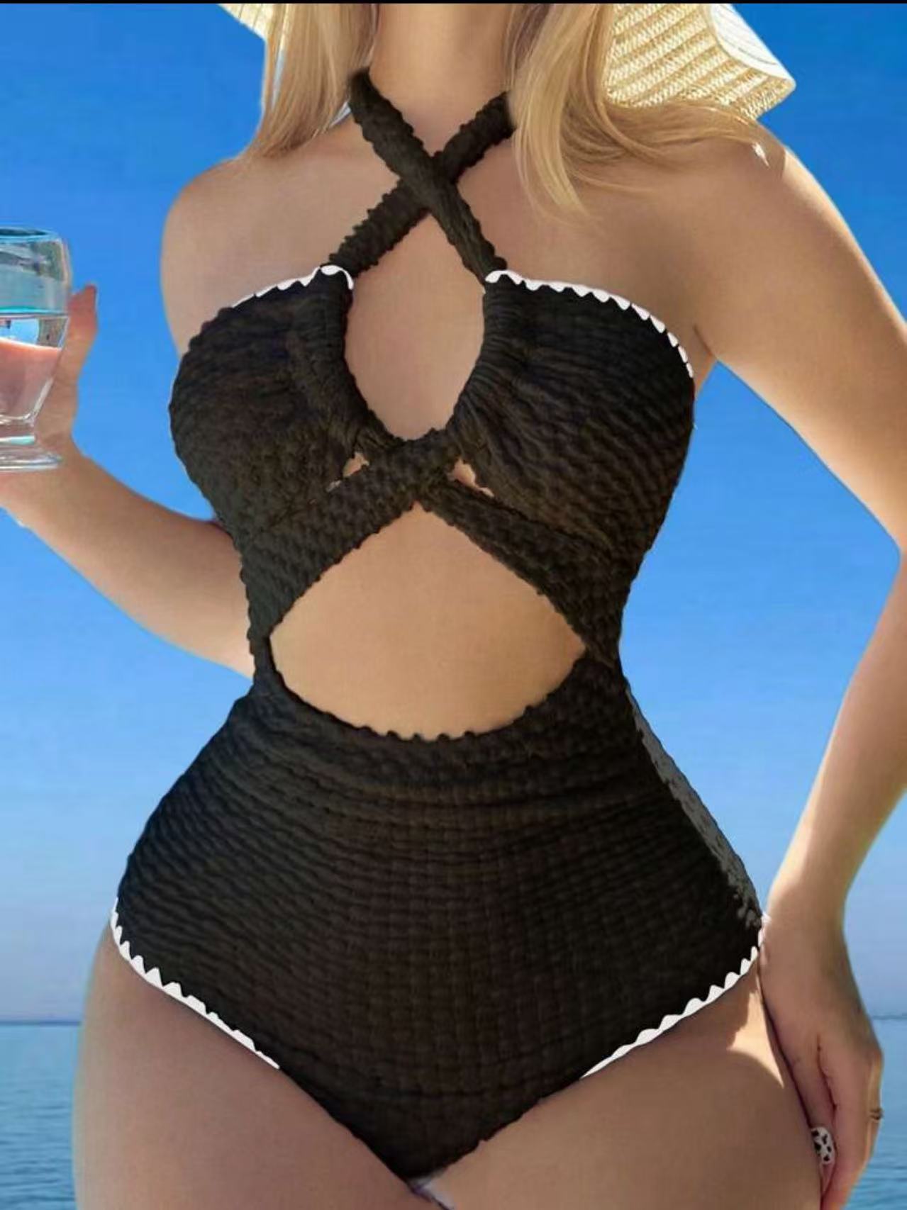 Sexy Backless One-Piece Swimsuit Women