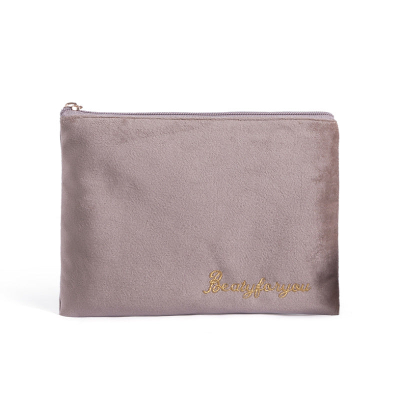 Flannel Cosmetic Storage Bag Tote Cloth