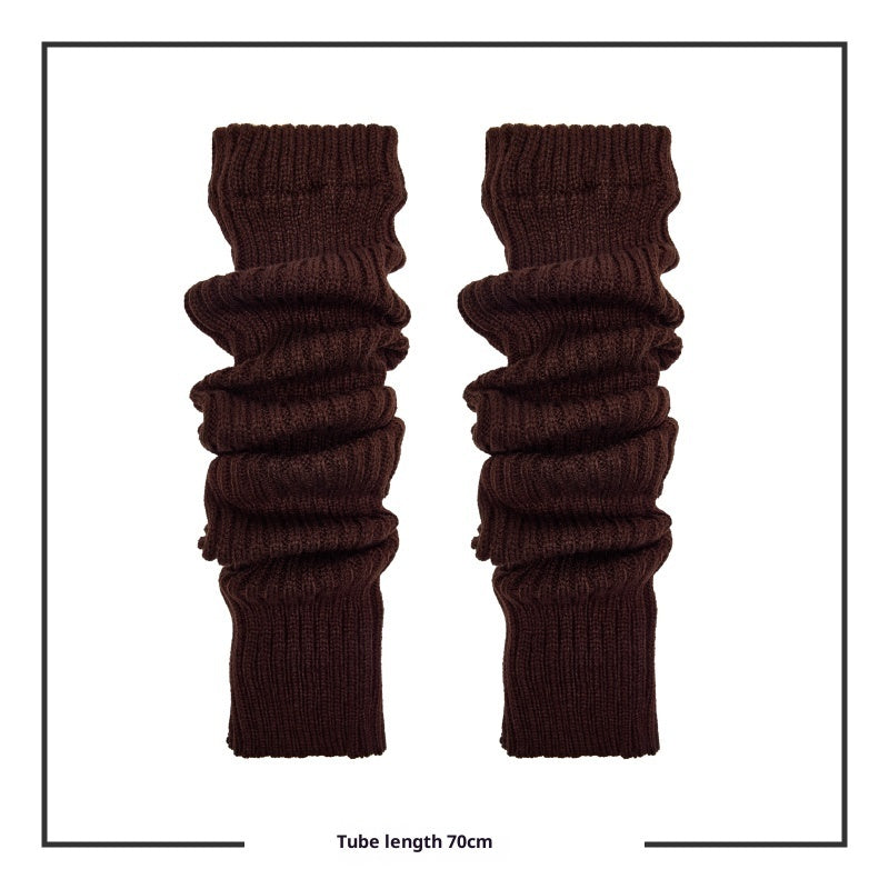 Long Tube Stacked Knitted Socks 70cm